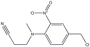 3-{[4-(chloromethyl)-2-nitrophenyl](methyl)amino}propanenitrile Struktur