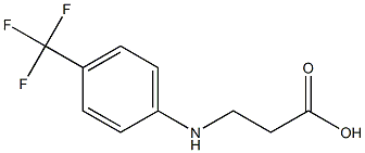 3-{[4-(trifluoromethyl)phenyl]amino}propanoic acid Struktur