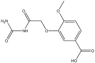 3-{2-[(aminocarbonyl)amino]-2-oxoethoxy}-4-methoxybenzoic acid Struktur