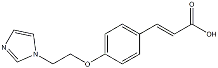 3-{4-[2-(1H-imidazol-1-yl)ethoxy]phenyl}prop-2-enoic acid Struktur