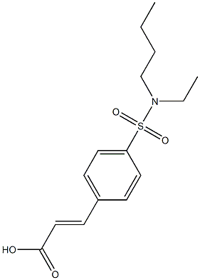 3-{4-[butyl(ethyl)sulfamoyl]phenyl}prop-2-enoic acid Struktur