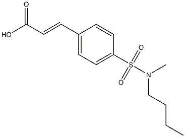 3-{4-[butyl(methyl)sulfamoyl]phenyl}prop-2-enoic acid Struktur