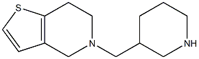 3-{4H,5H,6H,7H-thieno[3,2-c]pyridin-5-ylmethyl}piperidine Struktur