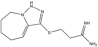 3-{5H,6H,7H,8H,9H-[1,2,4]triazolo[3,4-a]azepin-3-ylsulfanyl}propanimidamide Struktur