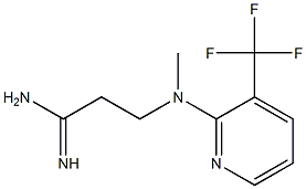 3-{methyl[3-(trifluoromethyl)pyridin-2-yl]amino}propanimidamide Struktur