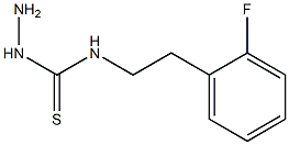 3-amino-1-[2-(2-fluorophenyl)ethyl]thiourea Struktur