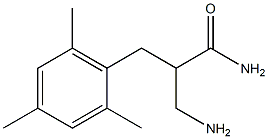 3-amino-2-[(2,4,6-trimethylphenyl)methyl]propanamide Struktur