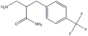 3-amino-2-{[4-(trifluoromethyl)phenyl]methyl}propanamide Struktur