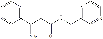 3-amino-3-phenyl-N-(pyridin-3-ylmethyl)propanamide Struktur