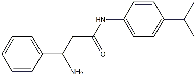 3-amino-3-phenyl-N-[4-(propan-2-yl)phenyl]propanamide Struktur