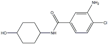 3-amino-4-chloro-N-(4-hydroxycyclohexyl)benzamide Struktur