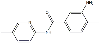 3-amino-4-methyl-N-(5-methylpyridin-2-yl)benzamide Struktur