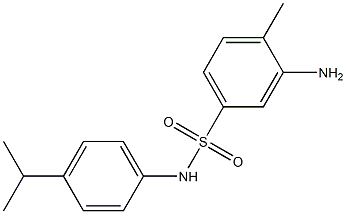 3-amino-4-methyl-N-[4-(propan-2-yl)phenyl]benzene-1-sulfonamide Struktur