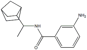 3-amino-N-(1-{bicyclo[2.2.1]heptan-2-yl}ethyl)benzamide Struktur