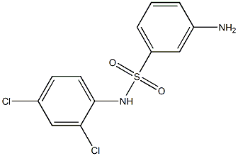 3-amino-N-(2,4-dichlorophenyl)benzene-1-sulfonamide Struktur