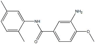 3-amino-N-(2,5-dimethylphenyl)-4-methoxybenzamide Struktur