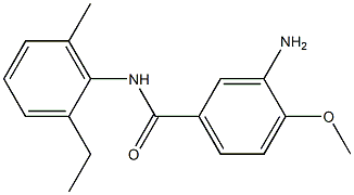 3-amino-N-(2-ethyl-6-methylphenyl)-4-methoxybenzamide Struktur