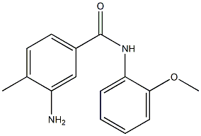 3-amino-N-(2-methoxyphenyl)-4-methylbenzamide Struktur