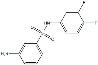 3-amino-N-(3,4-difluorophenyl)benzenesulfonamide Struktur