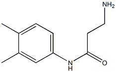 3-amino-N-(3,4-dimethylphenyl)propanamide Struktur