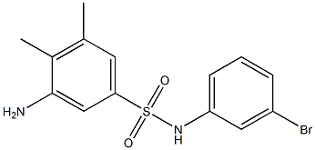 3-amino-N-(3-bromophenyl)-4,5-dimethylbenzene-1-sulfonamide Struktur