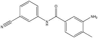 3-amino-N-(3-cyanophenyl)-4-methylbenzamide Struktur