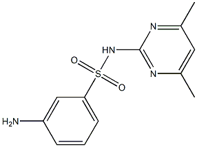 3-amino-N-(4,6-dimethylpyrimidin-2-yl)benzene-1-sulfonamide Struktur