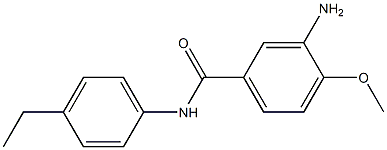 3-amino-N-(4-ethylphenyl)-4-methoxybenzamide Struktur