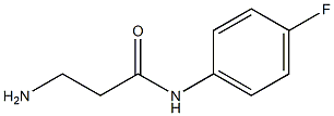 3-amino-N-(4-fluorophenyl)propanamide Struktur