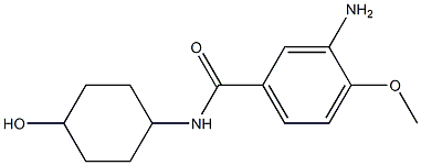 3-amino-N-(4-hydroxycyclohexyl)-4-methoxybenzamide Struktur