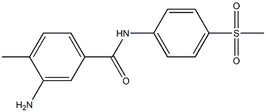 3-amino-N-(4-methanesulfonylphenyl)-4-methylbenzamide Struktur