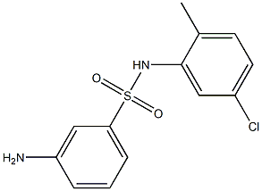 3-amino-N-(5-chloro-2-methylphenyl)benzenesulfonamide Struktur