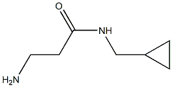 3-amino-N-(cyclopropylmethyl)propanamide Struktur