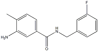 3-amino-N-[(3-fluorophenyl)methyl]-4-methylbenzamide Struktur