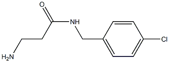 3-amino-N-[(4-chlorophenyl)methyl]propanamide Struktur