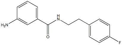 3-amino-N-[2-(4-fluorophenyl)ethyl]benzamide Struktur