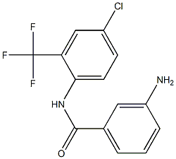 3-amino-N-[4-chloro-2-(trifluoromethyl)phenyl]benzamide Struktur