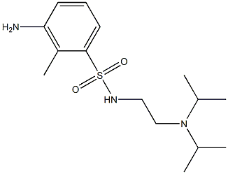 3-amino-N-{2-[bis(propan-2-yl)amino]ethyl}-2-methylbenzene-1-sulfonamide Struktur