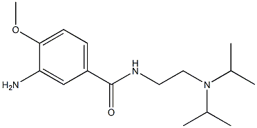 3-amino-N-{2-[bis(propan-2-yl)amino]ethyl}-4-methoxybenzamide Struktur