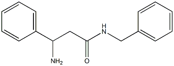 3-amino-N-benzyl-3-phenylpropanamide Struktur