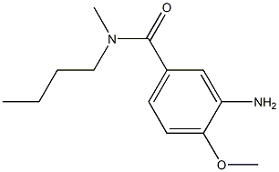 3-amino-N-butyl-4-methoxy-N-methylbenzamide Struktur