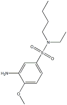 3-amino-N-butyl-N-ethyl-4-methoxybenzene-1-sulfonamide Struktur