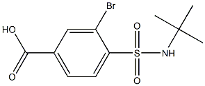 3-bromo-4-(tert-butylsulfamoyl)benzoic acid Struktur