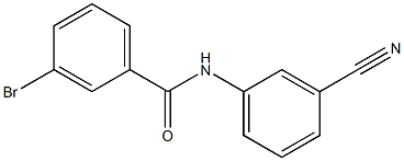 3-bromo-N-(3-cyanophenyl)benzamide Struktur