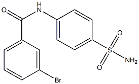 3-bromo-N-(4-sulfamoylphenyl)benzamide Struktur