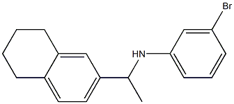 3-bromo-N-[1-(5,6,7,8-tetrahydronaphthalen-2-yl)ethyl]aniline Struktur