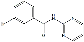 3-bromo-N-pyrimidin-2-ylbenzamide Struktur