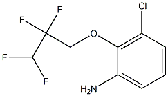 3-chloro-2-(2,2,3,3-tetrafluoropropoxy)aniline Struktur