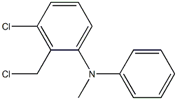 3-chloro-2-(chloromethyl)-N-methyl-N-phenylaniline Struktur