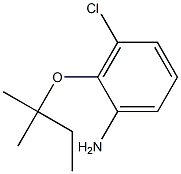 3-chloro-2-[(2-methylbutan-2-yl)oxy]aniline Struktur